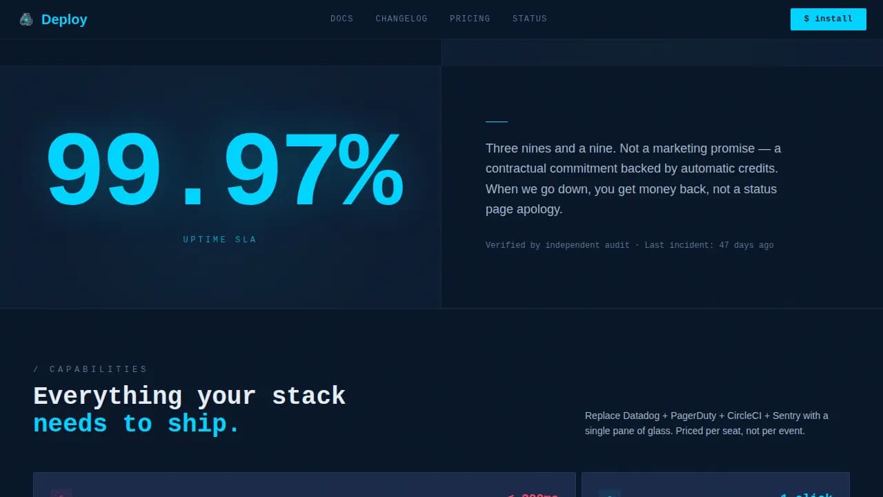 Accelerate — Cutting-Edge Developer Tools Landing Page Template