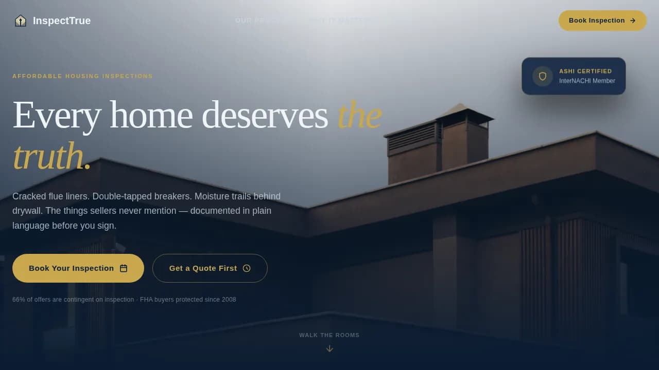 Certify — Expert Housing Inspector Landing Page Template