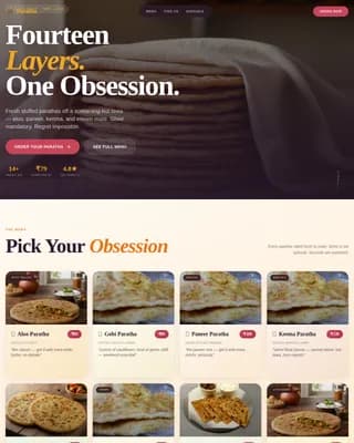 Savor — Authentic Neighborhood Dining Landing Page Template
