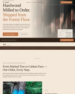 Local Wood Products Professional Website Template