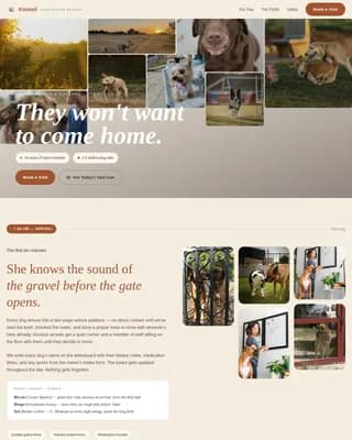 Dog Specialist Booking Website Template