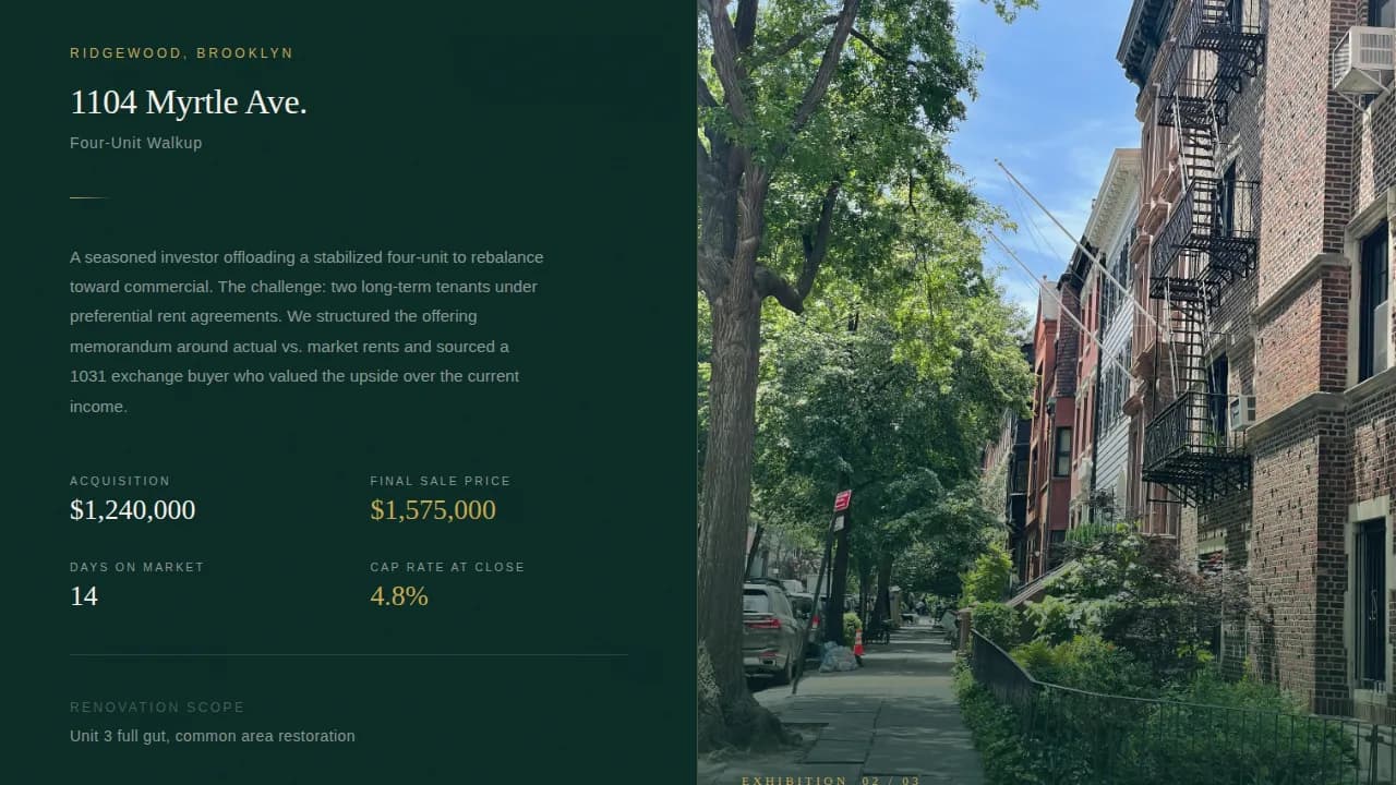 Advanced Duplex & Multi-Family Real Estate Portfolio & Case Study Website Template