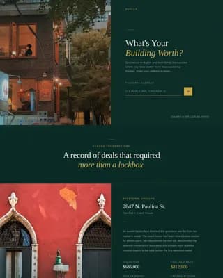 Advanced Duplex & Multi-Family Real Estate Portfolio & Case Study Website Template