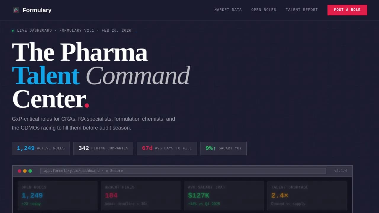 Pharmaceutical Digital Presence Careers & Recruitment Website Template