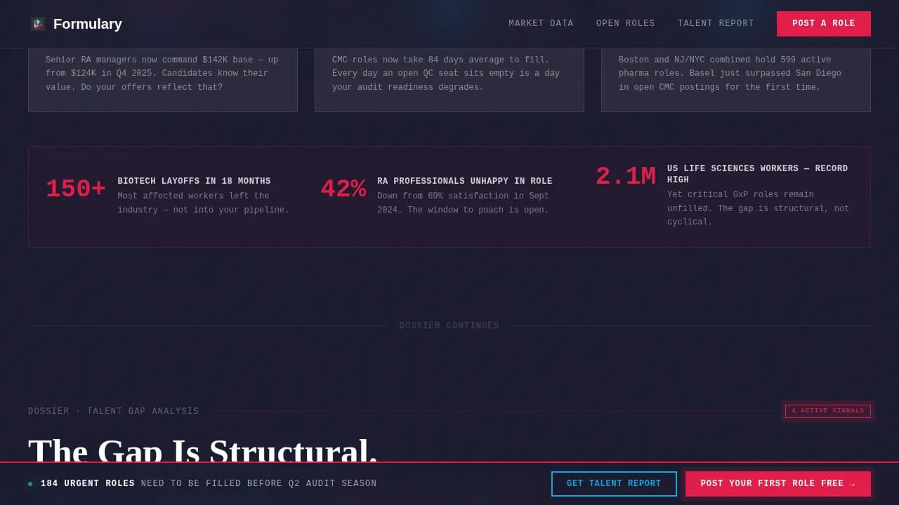 Pharmaceutical Digital Presence Careers & Recruitment Website Template