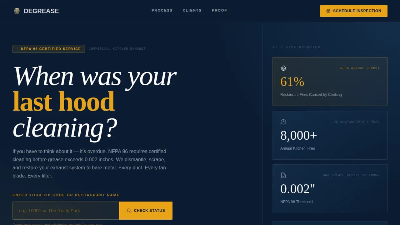 Complete Kitchen Renovation Appointment Booking Website Template