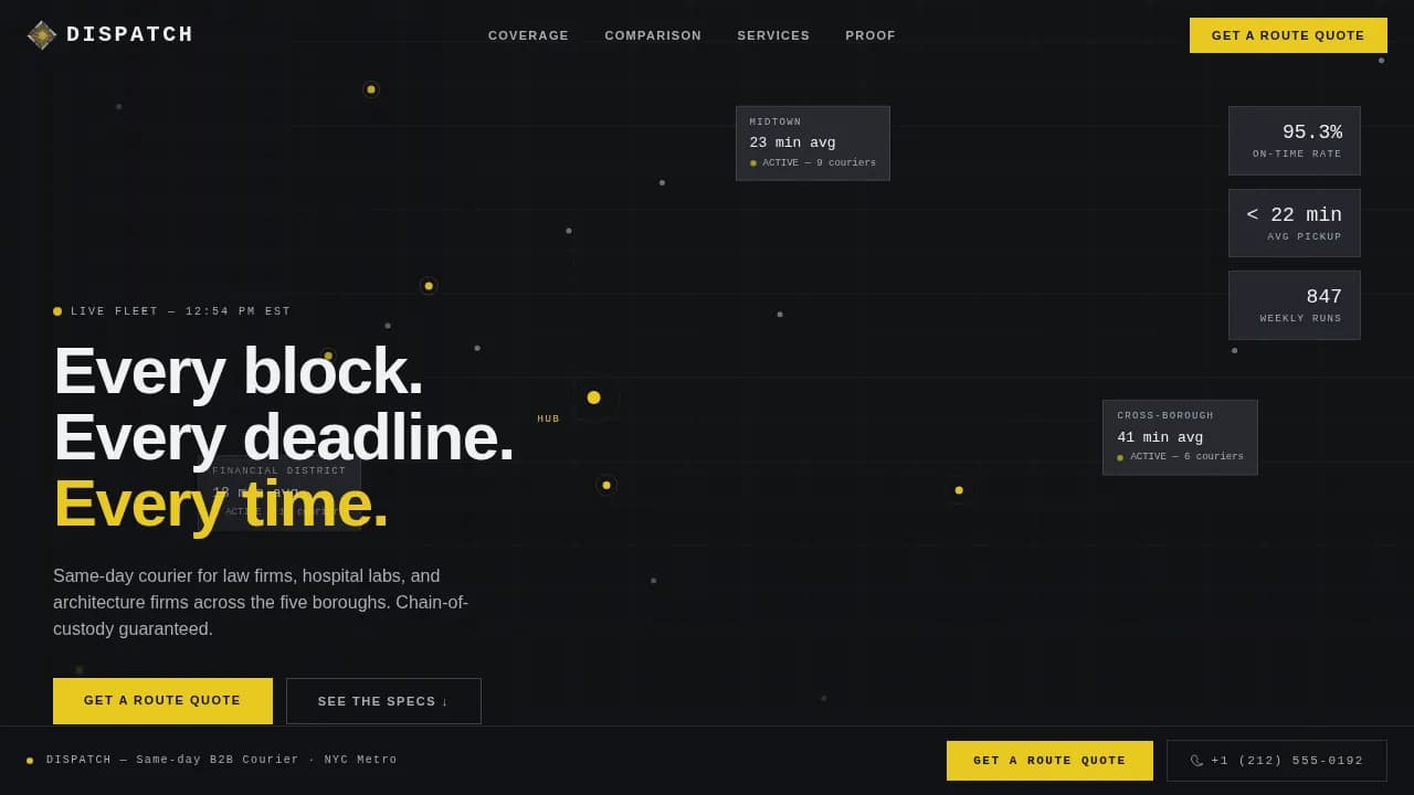 Express — Rapid Logistics Management Landing Page Template