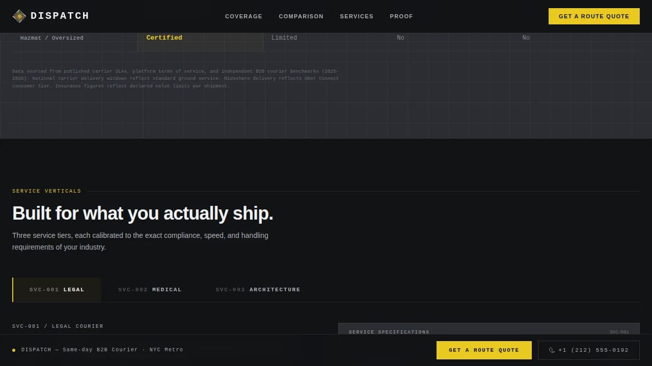 Express — Rapid Logistics Management Landing Page Template