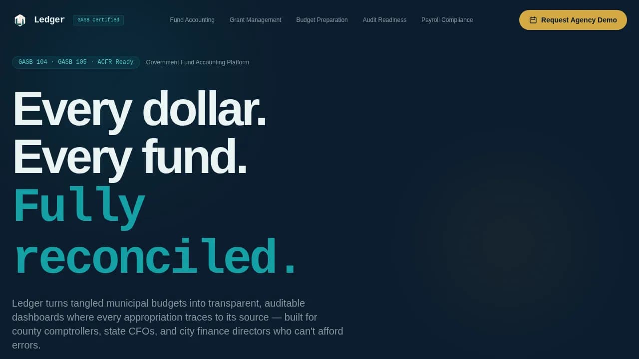 Advanced Government Software Privacy Policy & Terms Website Template