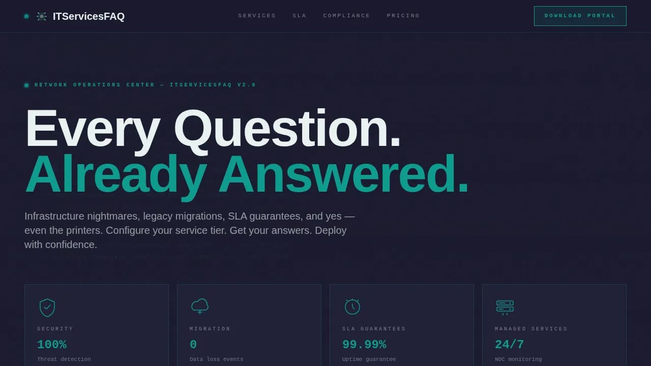 IT Services Company Professional Website Template