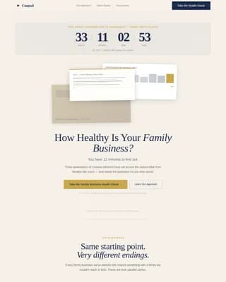 Advanced Family-Owned Business Pre-Launch & Coming Soon Website Template