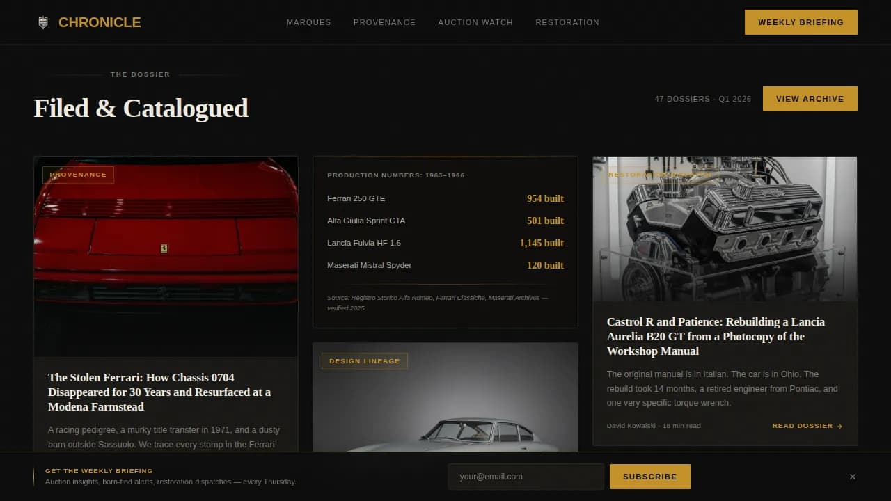 Expert Auto & Mobility Blog Blog & Content Website Template