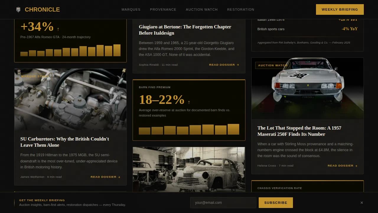 Expert Auto & Mobility Blog Blog & Content Website Template