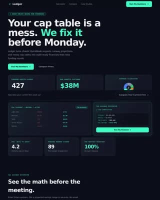 Velocity — Growth Startup Accounting Landing Page Template