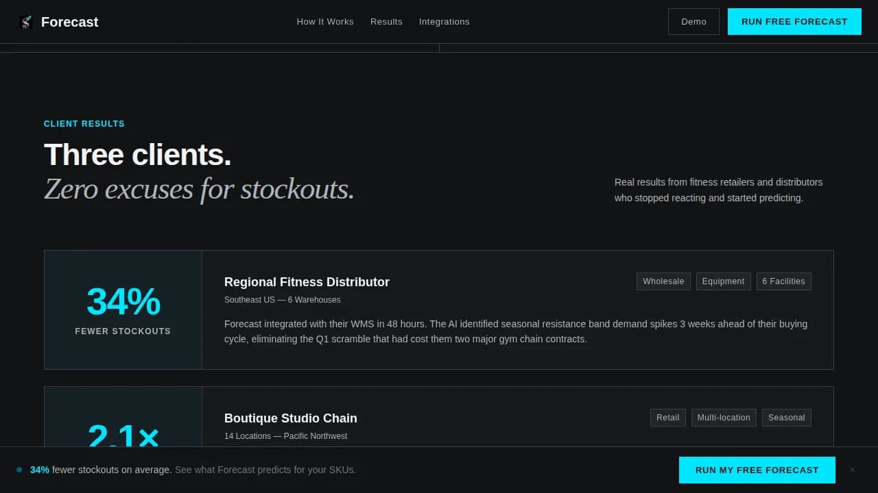 AI for Fitness Professional Website Template