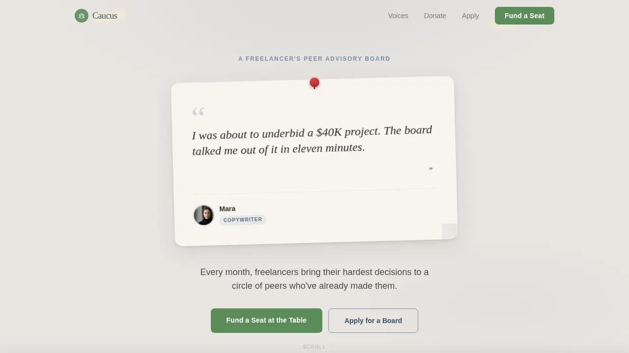 Advanced Freelancers Community Reviews & Social Proof Website Template