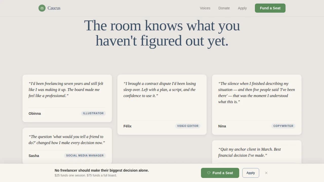 Advanced Freelancers Community Reviews & Social Proof Website Template