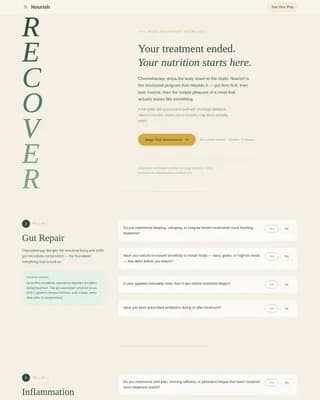 Expert Cancer Recovery Care Professional Website Template
