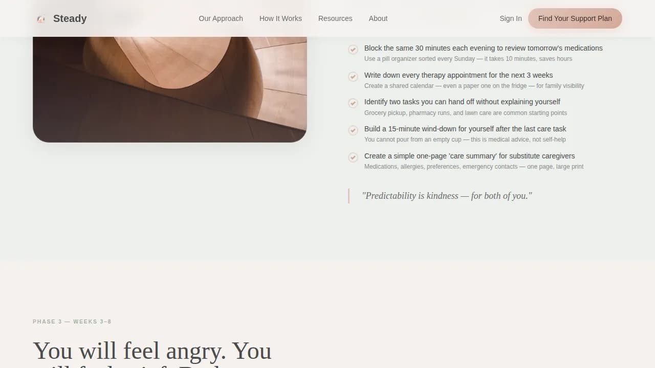 Recovery — Supportive Rehabilitation Coaching Landing Page Template