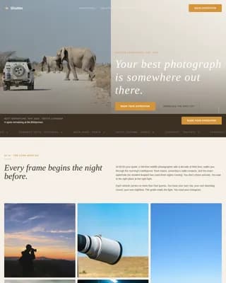 Specialist Wildlife & Conservation Appointment Booking Website Template