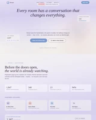 Stream — Engaging Professional Broadcast Landing Page Template