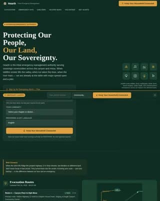 Specialist Emergency Management Government Professional Website Template