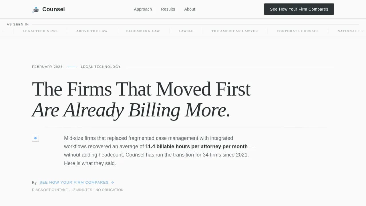 Juris — Editorial Legal Tech Advisor Landing Page Template