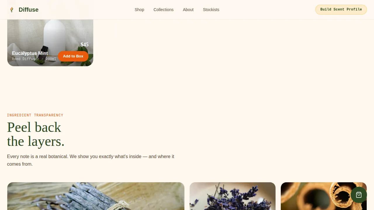 Specialist Home Décor & Lifestyle Portfolio & Case Study Website Template