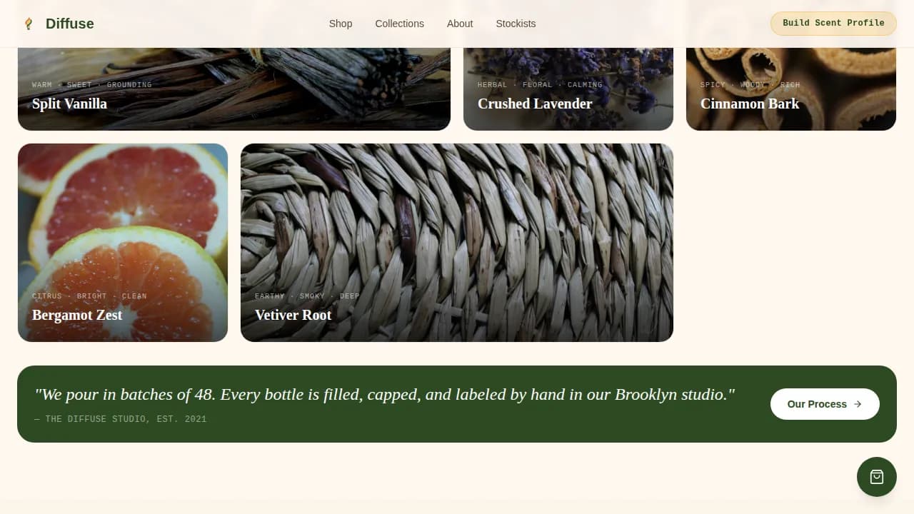 Specialist Home Décor & Lifestyle Portfolio & Case Study Website Template