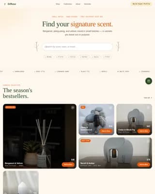Specialist Home Décor & Lifestyle Portfolio & Case Study Website Template
