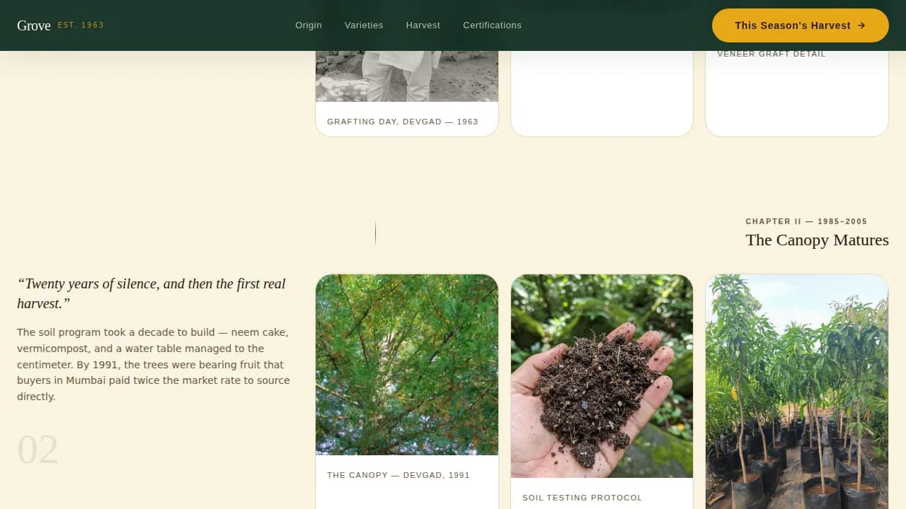 Orchard — Mango Plantation Landing Page Template