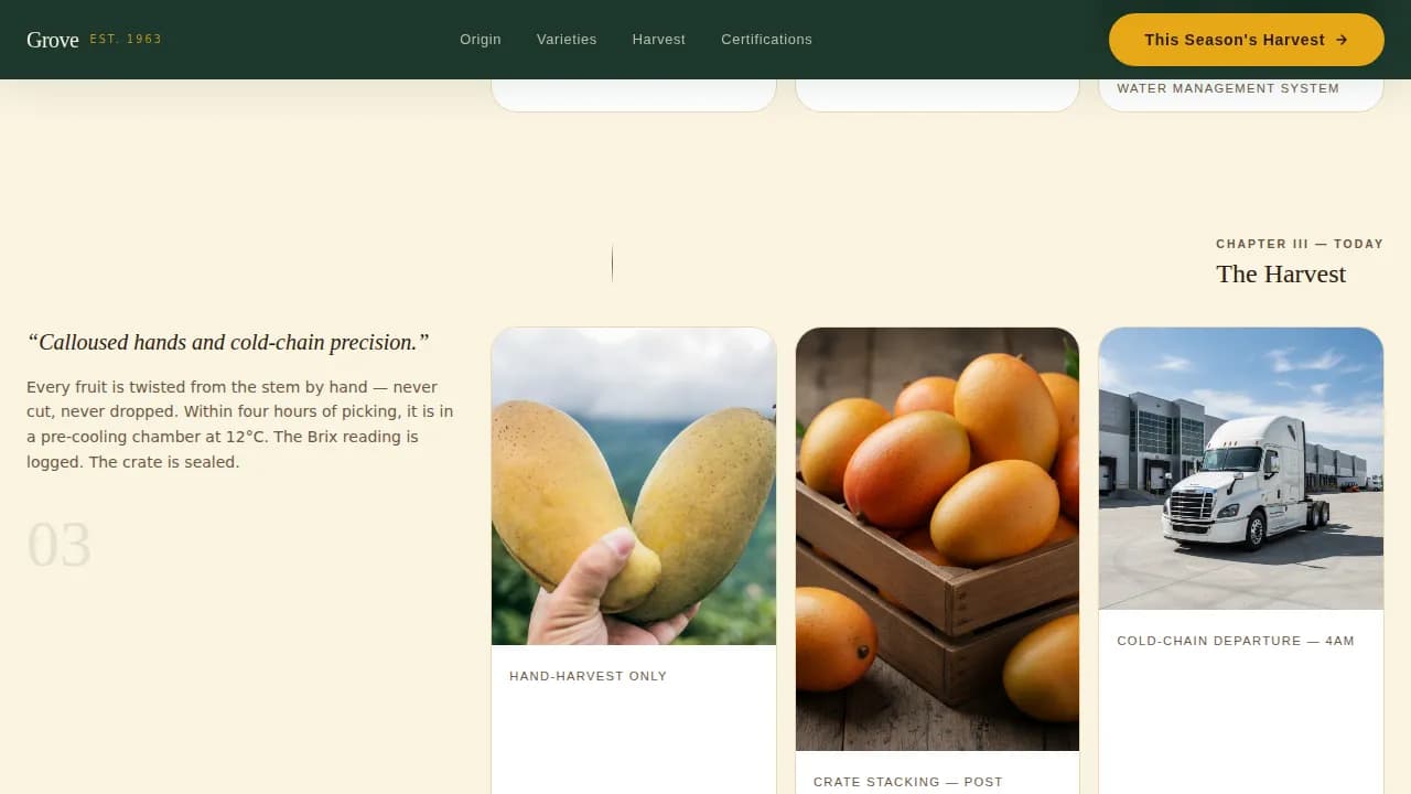 Orchard — Mango Plantation Landing Page Template