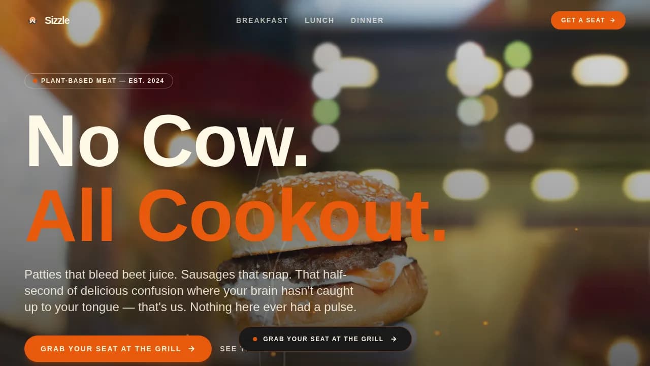 Specialist Meat & Seafood Professional Website Template