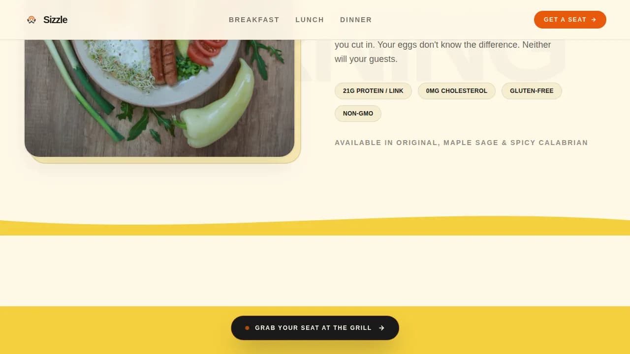 Specialist Meat & Seafood Professional Website Template