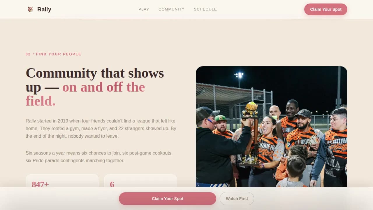 Advanced LGBTQ+ Organization Reviews & Social Proof Website Template