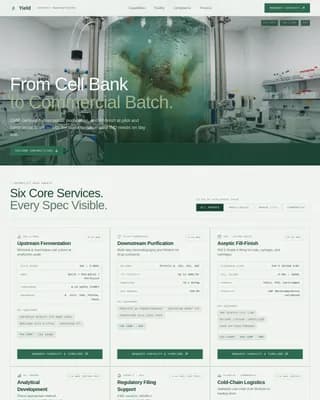 Chemical & Pharmaceutical Manufacturing Professional Website Template
