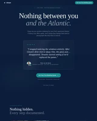Sparkle — Window Cleaning Service Landing Page Template
