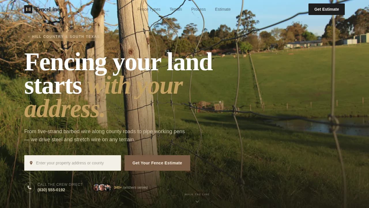 Perimeter — Farm Ranch Fencing Landing Page Template