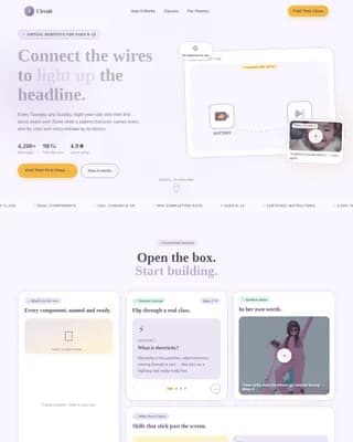 Spark — Beginner Robotics Coding Landing Page Template