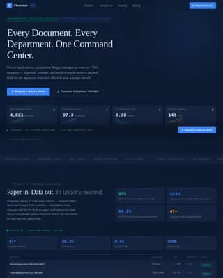 Complete Government Software Privacy Policy & Terms Website Template