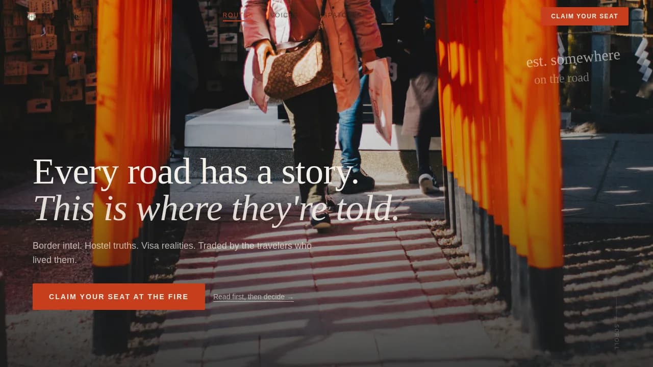 Travel Blog & Media Professional Website Template
