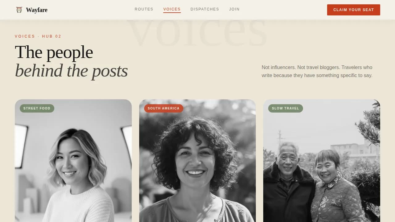 Travel Blog & Media Professional Website Template