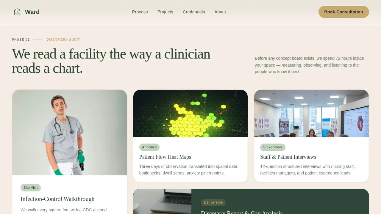 Hospital & Clinic Construction Booking Website Template