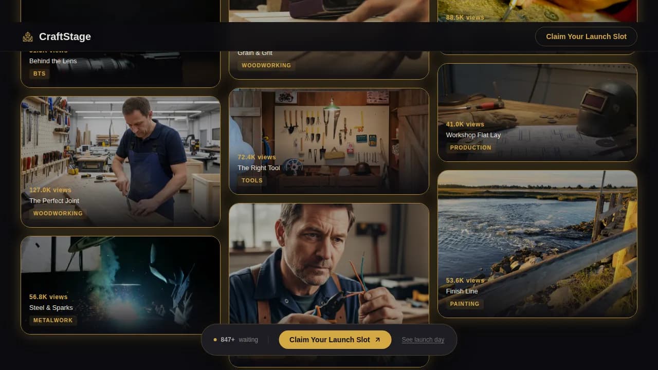 Content Creator Pre-Launch Website Template