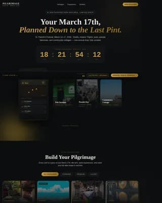 Advanced St. Patrick's Day Business Pre-Launch & Coming Soon Website Template