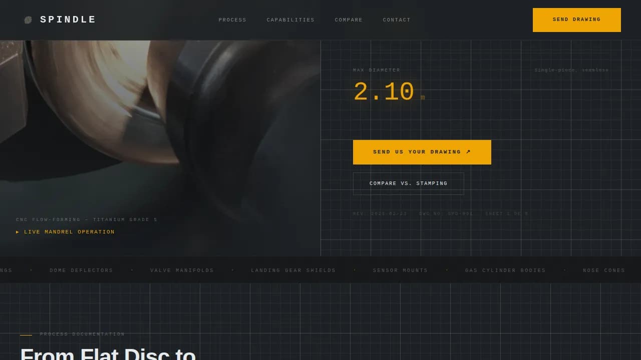 Expert Manufacturing Processes Comparison Website Template
