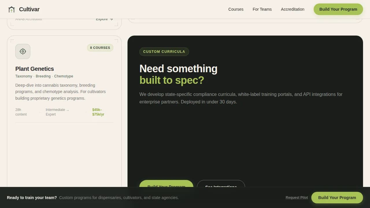 Cannabis Industry Education Website Template