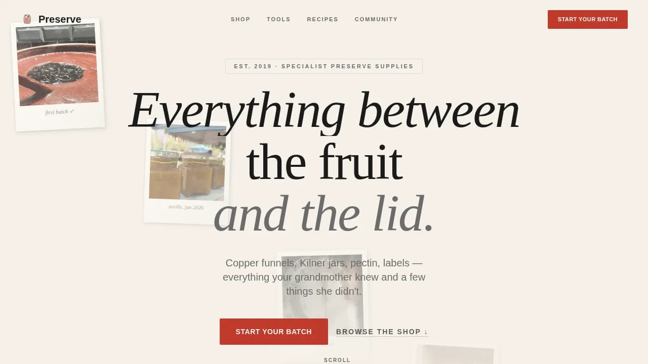 Hobby & Passion Supplies Professional Website Template