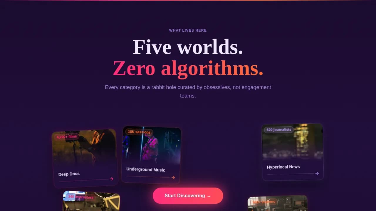 Stream — Neon Streaming Platform Landing Page Template