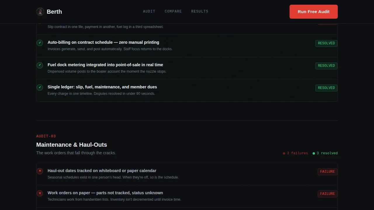Port & Harbor Comparison Website Template